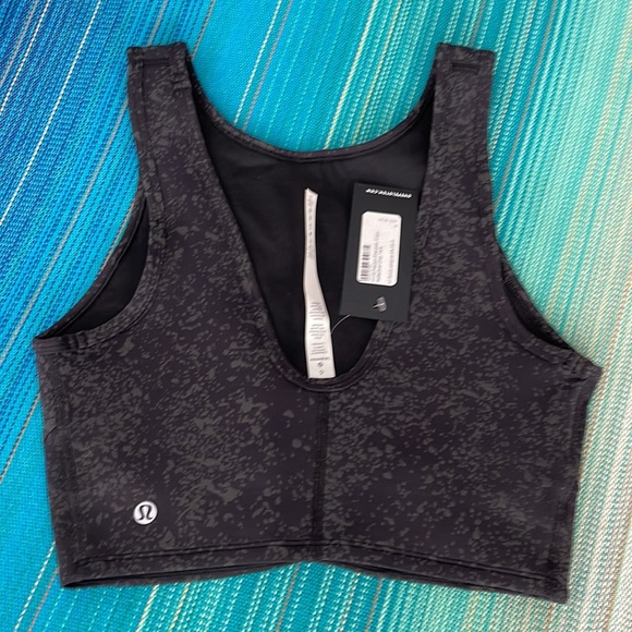 Peloton Lululemon Energetic Edge Reflective Crop Tank Bra - Picture 2 of 4